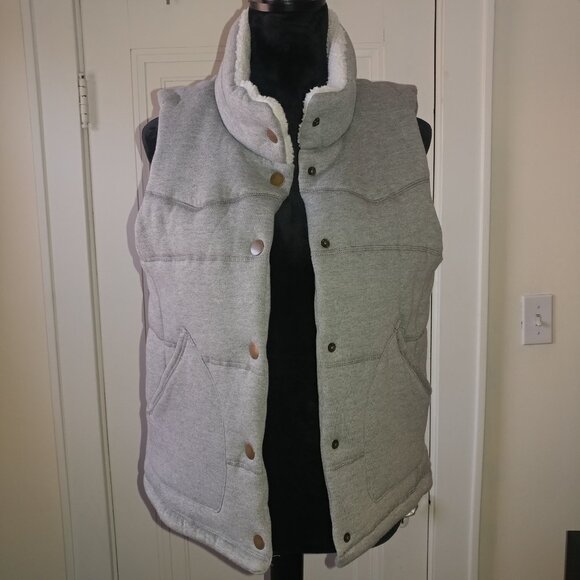 THREAD & SUPPLY: Gray Puffer Vest - Women's Size Large - Picture 2 of 8
